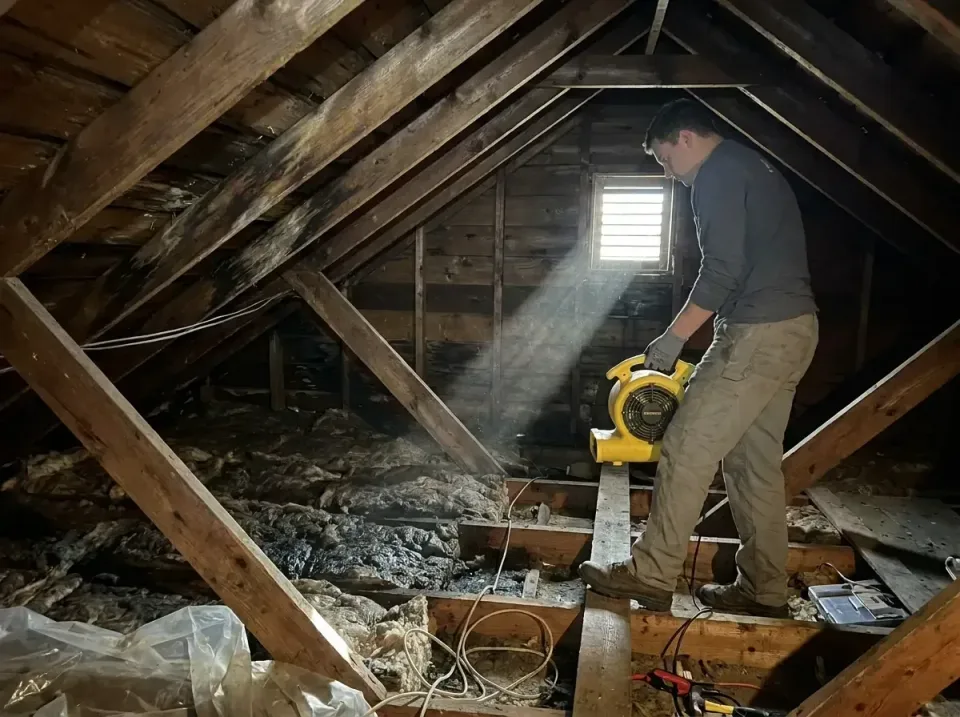 attic-water-damage-drying-proc-007 — frequently asked questions, Emergency Water Extraction & 24/7 Flood Response in Roanoke…